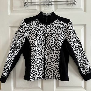 Ruby Rd zip up cotton/spandex jacket size PL